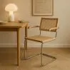 Dining Chair with Armrests - Vintage Design - Wood and Rattan - Bruna image 7