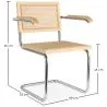 Dining Chair with Armrests - Vintage Design - Wood and Rattan - Bruna image 7