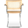 Buy Dining Chair with Armrests - Vintage Design - Wood and Rattan - Bruna Natural 60452 - in the EU