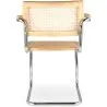 Dining Chair with Armrests - Vintage Design - Wood and Rattan - Bruna image 7