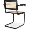 Dining Chair with Armrests - Vintage - Wood and Rattan - Bastral image 7