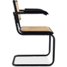 Buy Dining Chair with Armrests - Vintage - Wood and Rattan - Bastral Black 60453 Home delivery