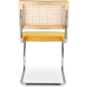 Buy Dining Chair - Upholstered in Velvet - Wood and Rattan - Martha Mustard 60454 - in the EU