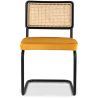 Dining Chair - Upholstered in Velvet - Wood & Rattan - Puila image 7