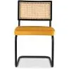 Dining Chair - Upholstered in Velvet - Wood & Rattan - Puila image 7