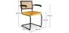 Dining Chair with Armrests - Upholstered in Velvet - Wood and Rattan - Puila image 7