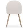 Buy Dining Chair - Upholstered in Bouclé Fabric - Scandinavian Design - Evelyne White 60460 - in the EU