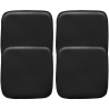 Buy Pack of 4 Magnetic Cushions for Stool - Faux Leather - Stylix Black 60464 - in the EU