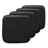 Buy Pack of 4 Magnetic Cushions for Stool - Faux Leather - Stylix Black 60464 - prices