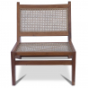 Buy Lounge Chair - Boho Bali Design - Wood - Prena Natural 60465 in the Europe