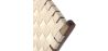 Armchair with Armrests - Boho Bali Design Armchair - Wood and Linen - Recia image 7