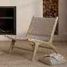 Armchair - Handcrafted Boho Bali Design Chair - Wood and Rope - Recia image 7