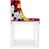 Buy Dining Chair - Transparent Legs - Patterned Design - Miss Style Transparent 31382 in the Europe
