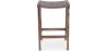 Wooden Stool - Boho Bali Design - Leather - Recia image 7