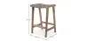 Wooden Stool - Boho Bali Design - Leather - Recia image 7