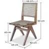 Wooden Dining Chair - Boho Bali Design - Breya image 7
