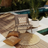 Buy Lounge Chair - Boho Bali Design Chair - Wood and Rattan - Prava Natural 60475 - prices