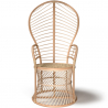 Buy Peacock Armchair in Boho Bali Style, Rattan - Vraba Natural 60478 in the Europe