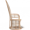 Buy Peacock Armchair in Boho Bali Style, Rattan - Vraba Natural 60478 home delivery