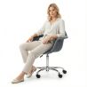 Office Chair with Armrests - Swivel Desk Chair with Castors - Grev image 7