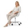 Office Chair with Armrests - Swivel Desk Chair with Castors - Grev image 7