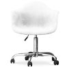 Buy Office Chair with Armrests - Swivel Desk Chair with Castors - Grev White 60479 - in the EU