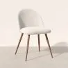 Dining Chair - Upholstered in Bouclé Fabric - Scandinavian - Evelyne image 7