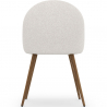 Buy Dining Chair in Scandinavian Design, upholstered in white boucle, Dark Legs - Evelyne White 60480 in the Europe