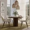 Dining Chair - Upholstered in Bouclé Fabric - Scandinavian - Evelyne image 7
