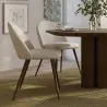 Dining Chair - Upholstered in Bouclé Fabric - Scandinavian - Evelyne image 7