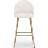 Stool Upholstered in Bouclé Fabric - Scandinavian Design - Evelyne image 7