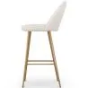 Stool Upholstered in Bouclé Fabric - Scandinavian Design - Evelyne image 7