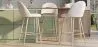 Stool Upholstered in Bouclé Fabric - Scandinavian Design - Evelyne image 7