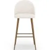 Stool Upholstered in Bouclé Fabric - Scandinavian Design - Evelyne image 7