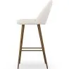 Stool Upholstered in Bouclé Fabric - Scandinavian Design - Evelyne image 7