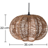 Buy Rattan Ceiling Lamp - Boho Bali Design Pendant Lamp - Pya Natural 60484 in the Europe