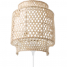Buy Wall Lamp - Boho Bali Bamboo Design - Hya Natural 60485 Home delivery