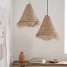 Esparto Ceiling Lamp - Boho Bali Design Hanging Lamp - Pitse image 7