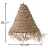 Esparto Ceiling Lamp - Boho Bali Design Hanging Lamp - Pitse image 7