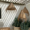 Buy Esparto Ceiling Lamp - Boho Bali Design Hanging Lamp - Pitse Natural 60486 with a guarantee