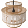 Buy Rattan Ceiling Lamp - Boho Bali Design Pendant Lamp - Yei Natural 60488 at Privatefloor