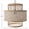 Buy Rattan Ceiling Lamp - Boho Bali Design Pendant Lamp - Yei Natural 60488 with a guarantee