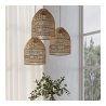 Buy Ceiling Lamp - Boho Bali Design Hanging Lamp - Dina Natural 60492 - prices