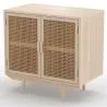 Natural Wood Sideboard - Boho Bali Design - 2 doors - Treys image 7