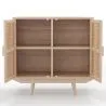 Natural Wood Sideboard - Boho Bali Design - 2 doors - Treys image 7