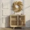 Natural Wood Sideboard - Boho Bali Design - 2 doors - Treys image 7