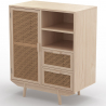 Buy Storage Cabinet in Natural Wood, Boho Bali Style - Treys Natural 60512 - prices