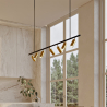 Buy Rail Ceiling Lamp - 7 Adjustable Gold Spotlights - 140CM Gold 60517 - prices