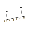 Buy Rail Ceiling Lamp - 7 Adjustable Gold Spotlights - 140CM Gold 60517 in the Europe