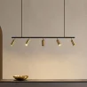 Rail Ceiling Lamp - 5 Adjustable Gold Spotlights - 110CM image 7